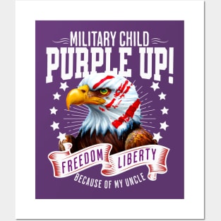 Military Kids - Purple-Up 2023 Holiday - Military Uncle Posters and Art